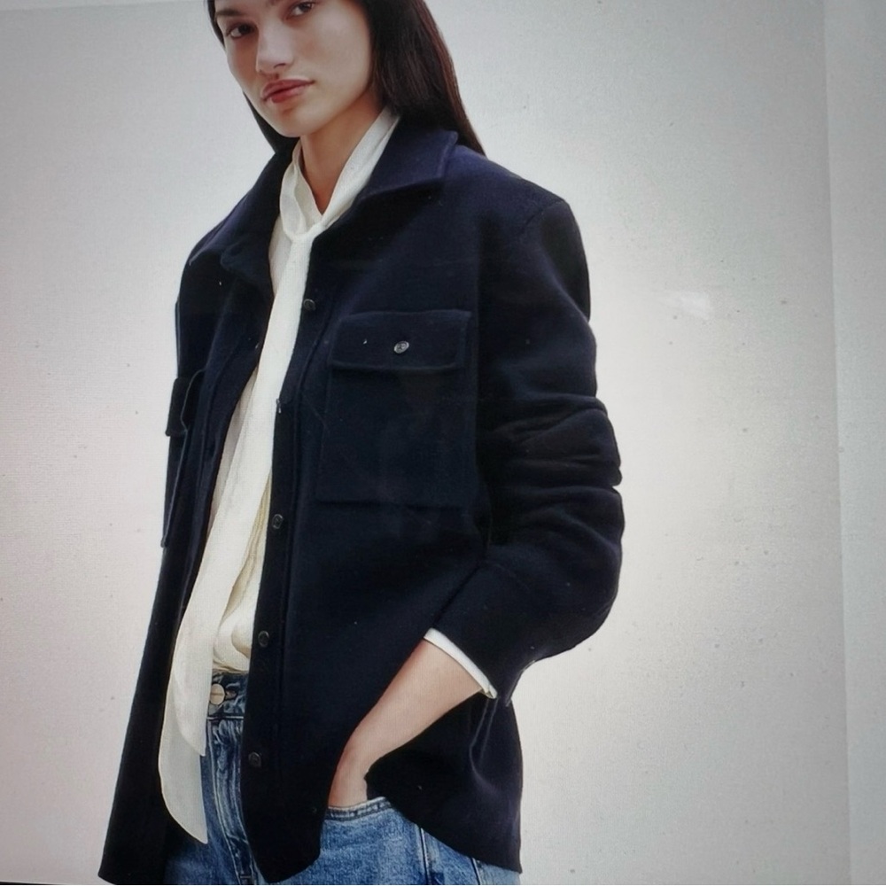 TWP Navy Cashmere Theo Jacket